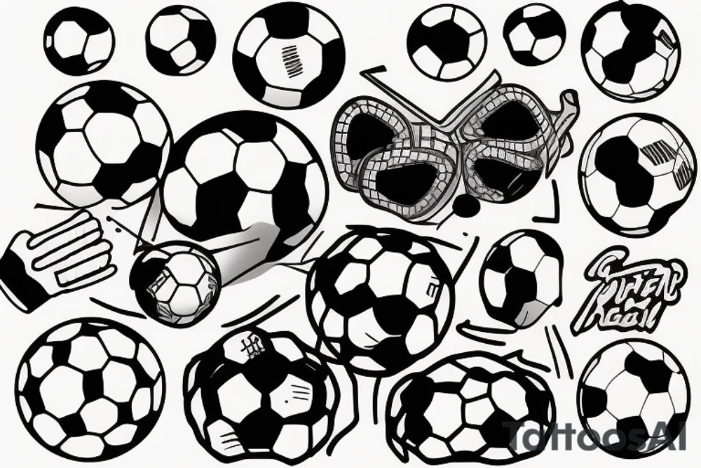 Soccer ball tattoo idea