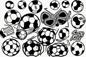 Soccer ball tattoo idea