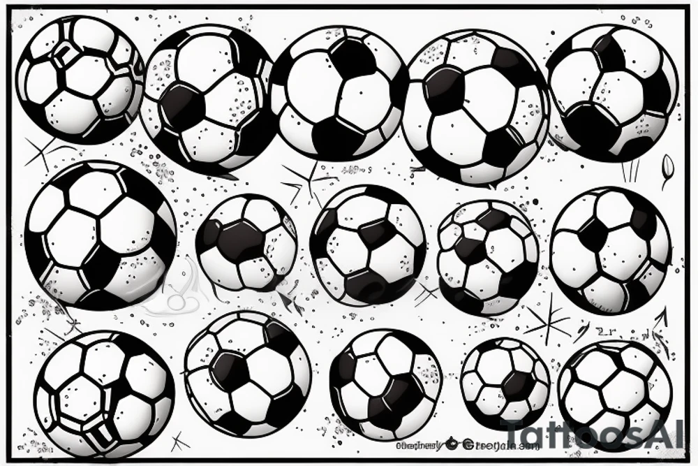 Soccer ball tattoo idea