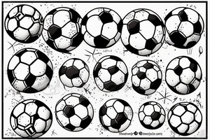 Soccer ball tattoo idea