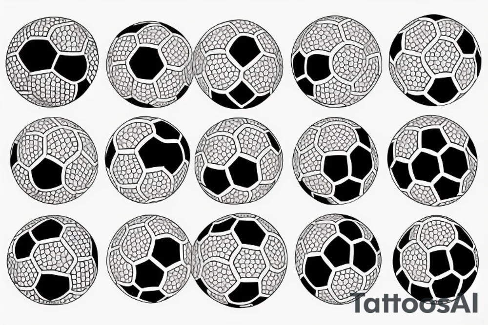 Soccer ball tattoo idea