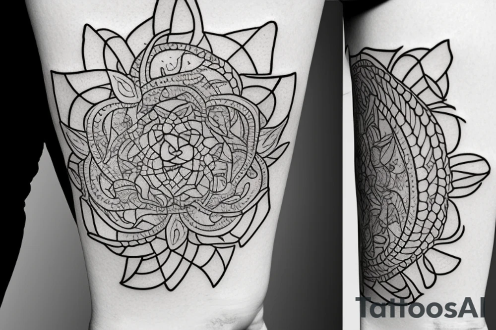 a squared tattoo with a window with two doors. inside the window there is a sea tattoo idea a squared tattoo with a window with two doors. inside the window there is a sea tattoo idea