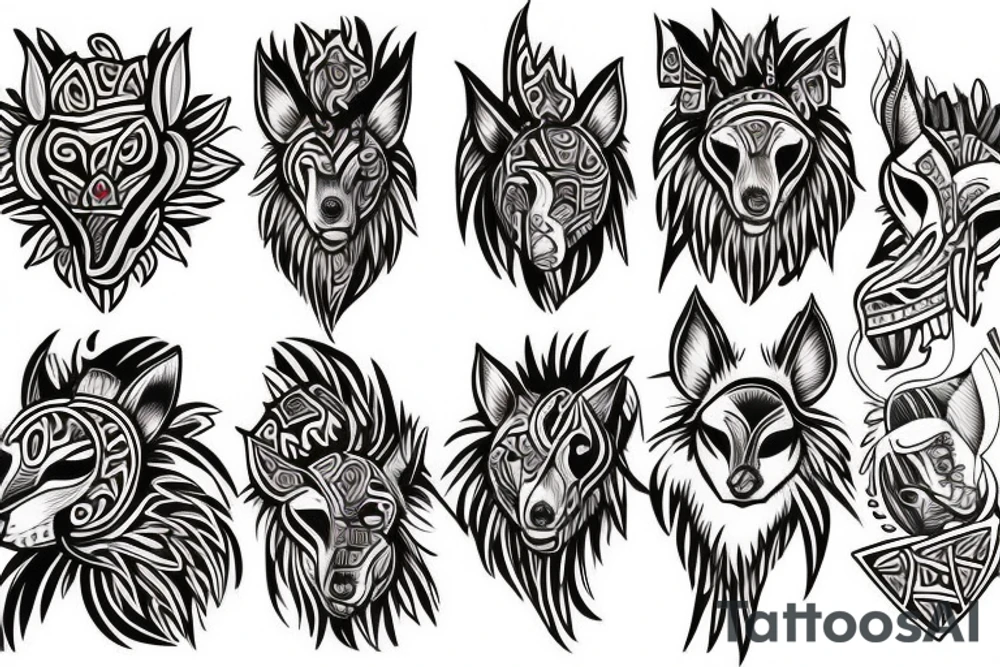 ScotTrish wolf tattoo idea