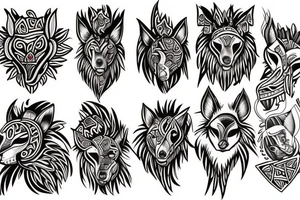 ScotTrish wolf tattoo idea