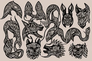 ScotTrish wolf tattoo idea