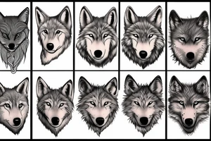 Scottish wolf tattoo idea
