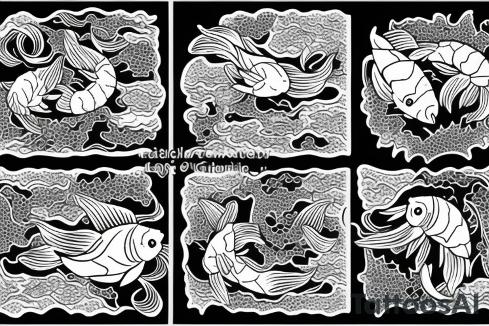 Mandela with Japanese koi fish tattoo idea