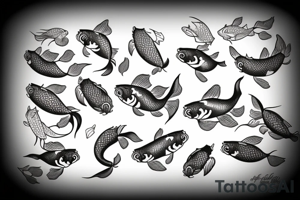 Koi fish tattoo idea