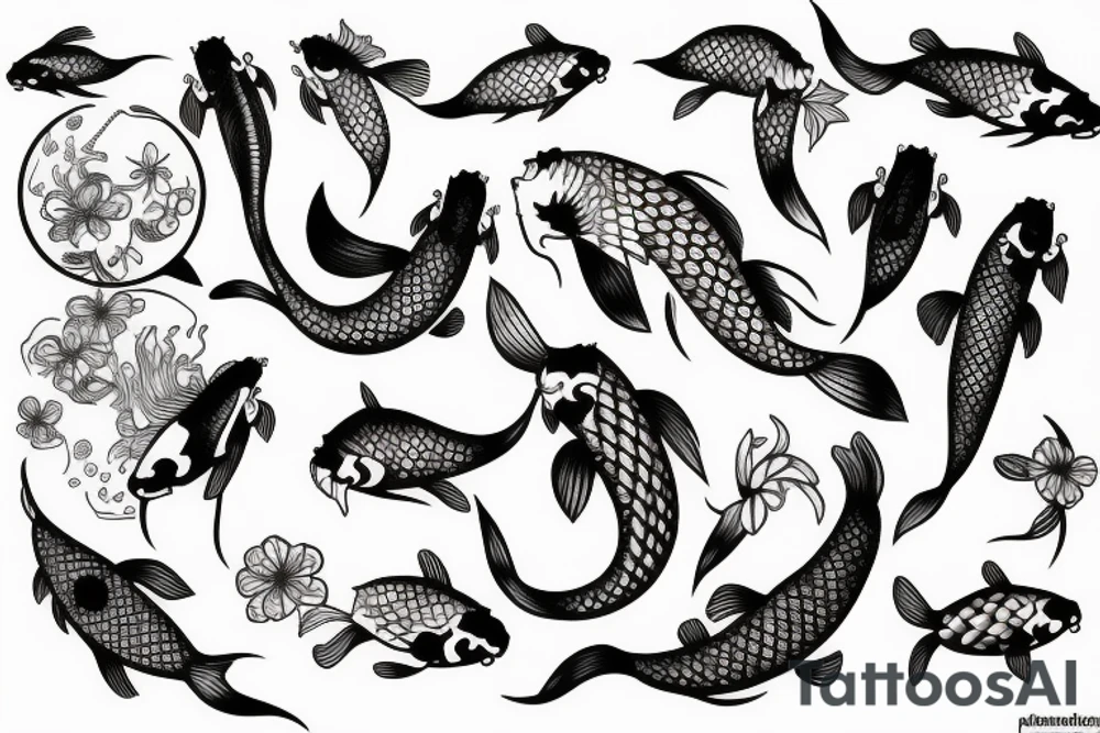Koi fish tattoo idea