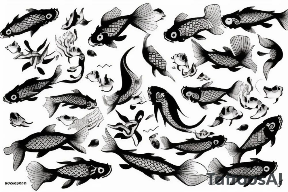Koi fish tattoo idea