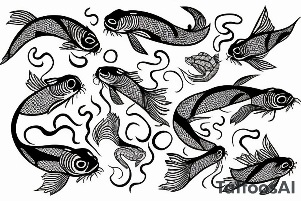 Koi fish tattoo idea
