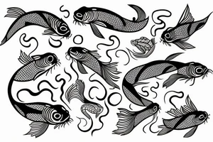 Koi fish tattoo idea