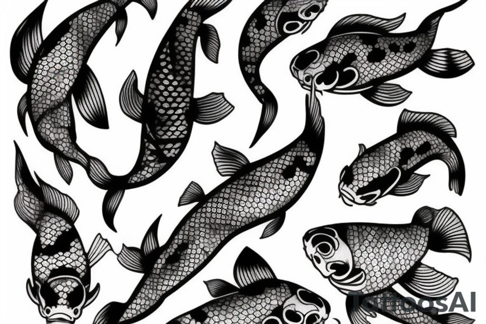 Koi fish tattoo idea