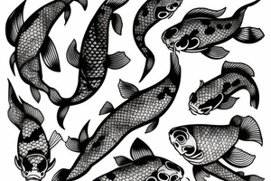 Koi fish tattoo idea