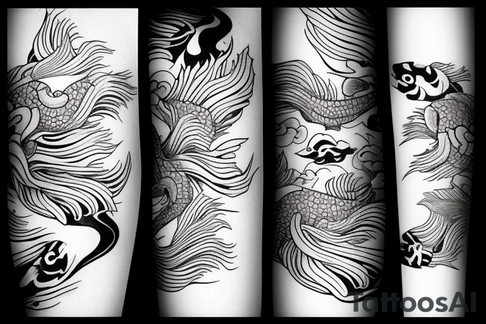 Koi fish tattoo idea