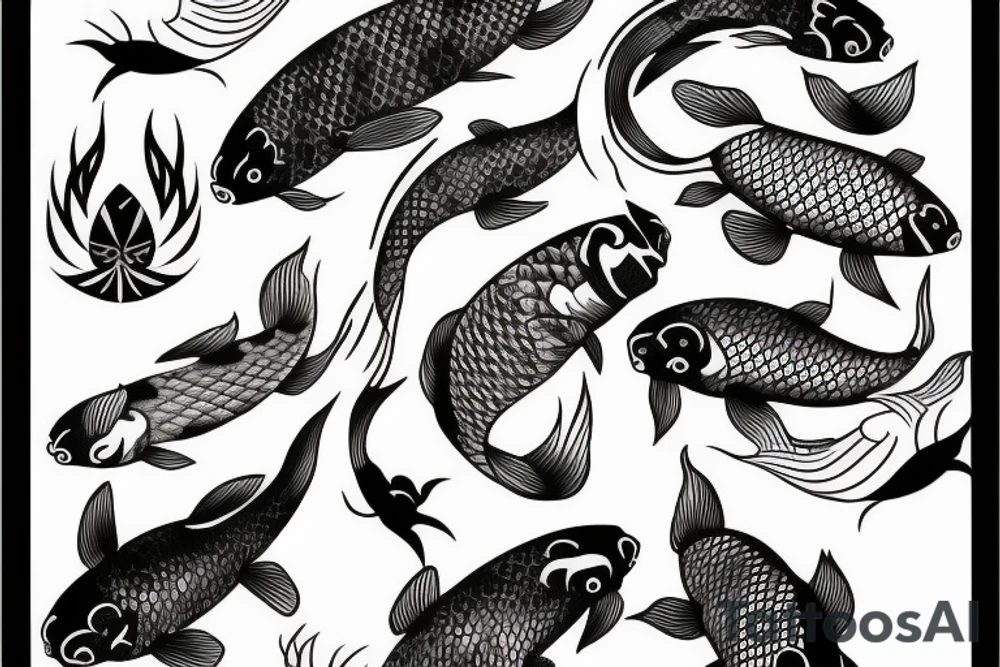 Koi fish tattoo idea