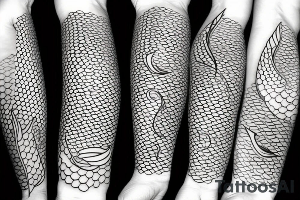 Koi fish and waves tattoo idea