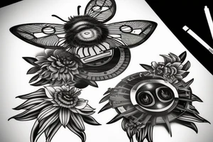 Clockwork Bumblebee tattoo idea