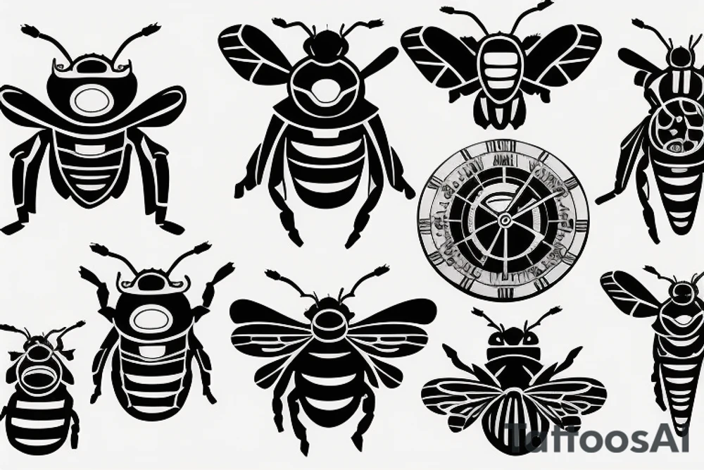 Clockwork Bumblebee tattoo idea
