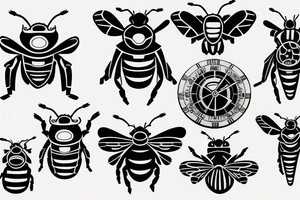 Clockwork Bumblebee tattoo idea