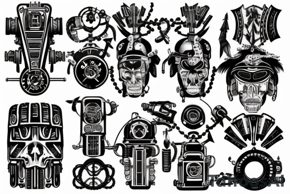 Dieselpunk tattoo idea