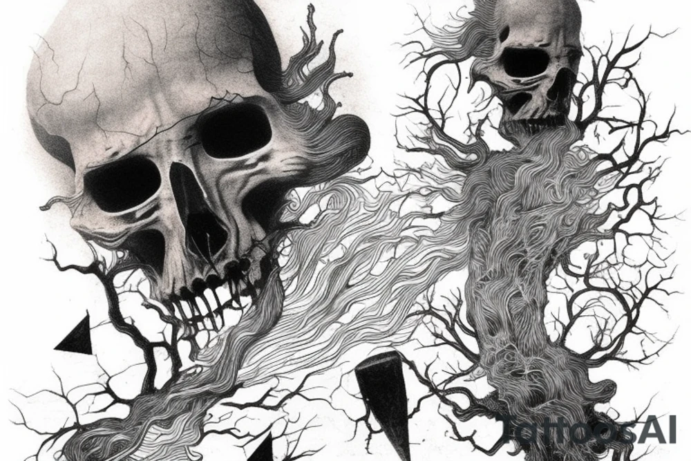 Beksinski Art tattoo idea