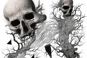 Beksinski Art tattoo idea