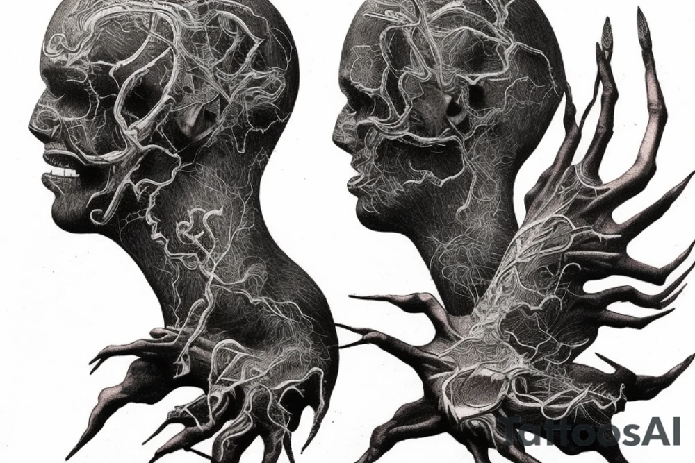 Beksinski Art tattoo idea
