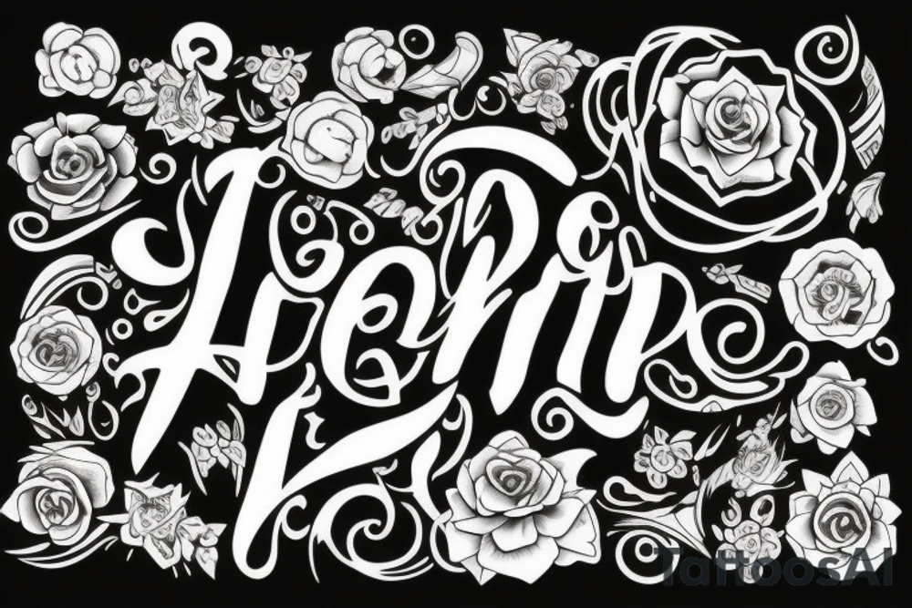 names tattoo idea