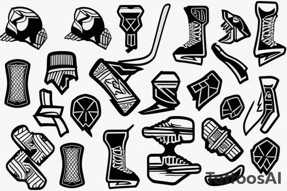 Ice Hockey player tattoo idea