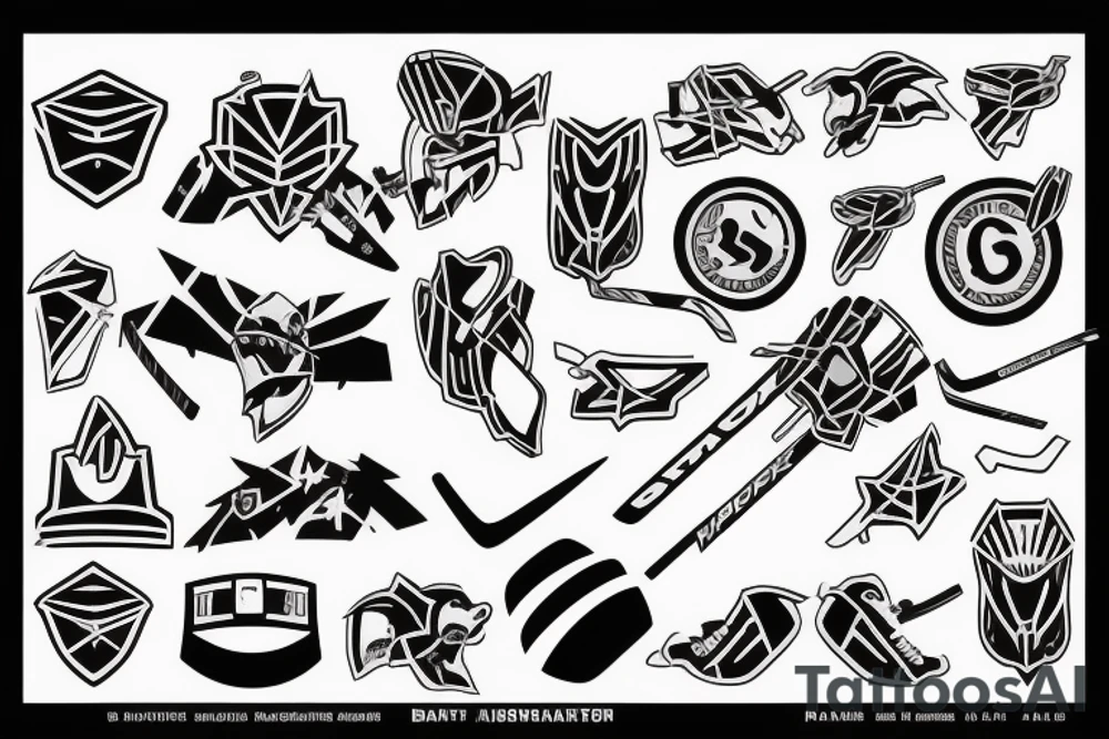 Ice Hockey player tattoo idea