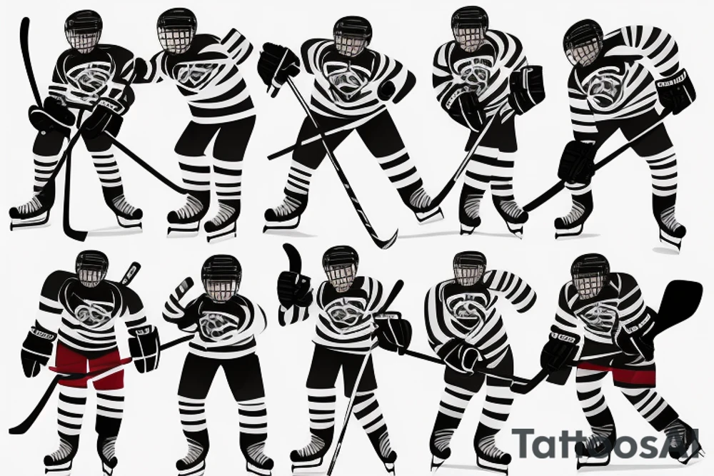 Ice Hockey player tattoo idea