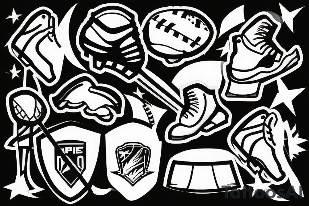 Ice Hockey player tattoo idea