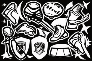 Ice Hockey player tattoo idea
