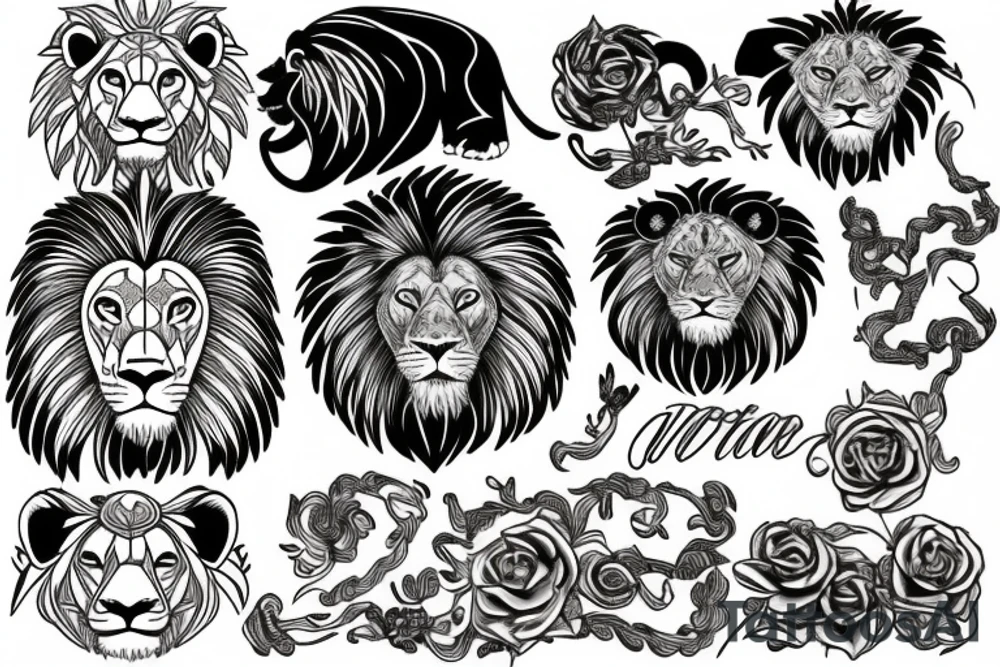 lion tattoo idea