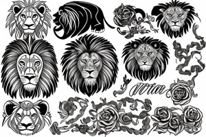 lion tattoo idea