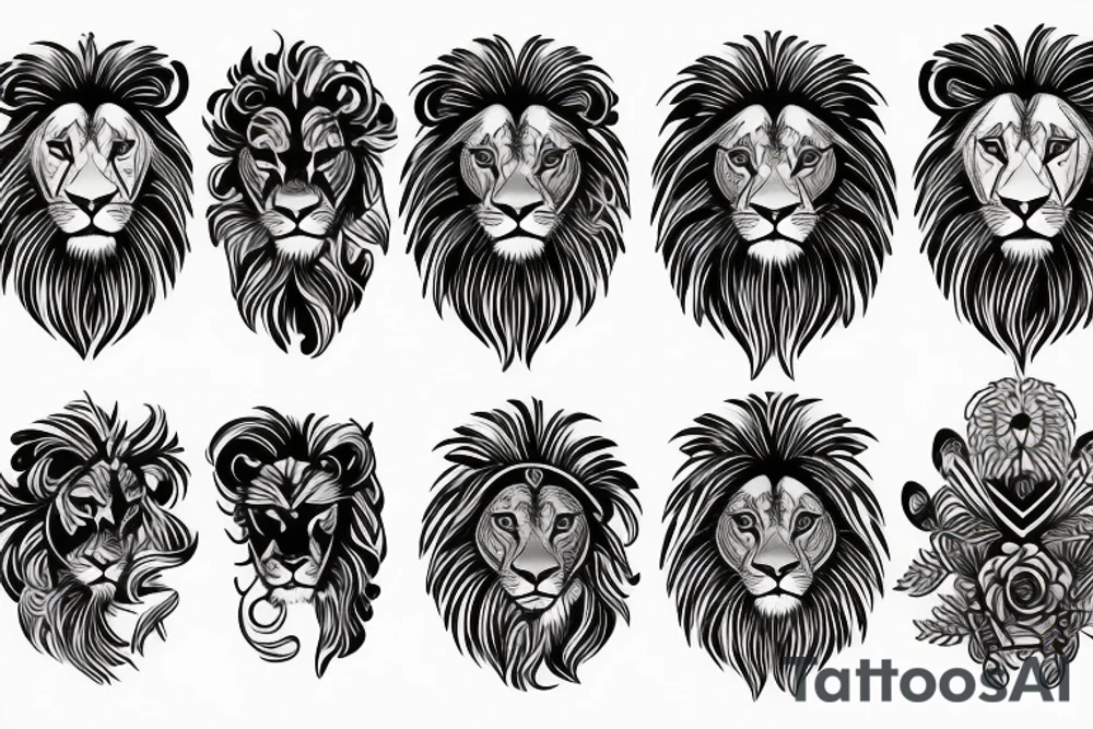 lion tattoo idea
