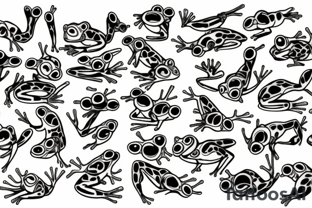In memory frog tattoo idea