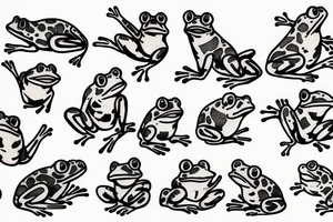 In memory frog tattoo idea