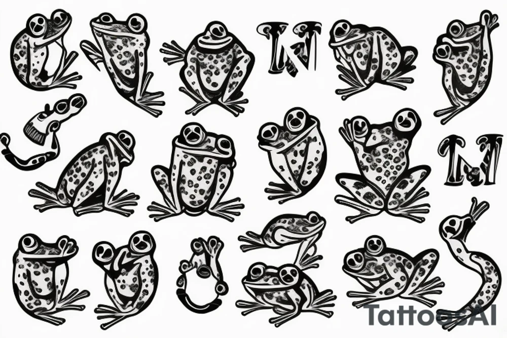 In memory frog tattoo idea