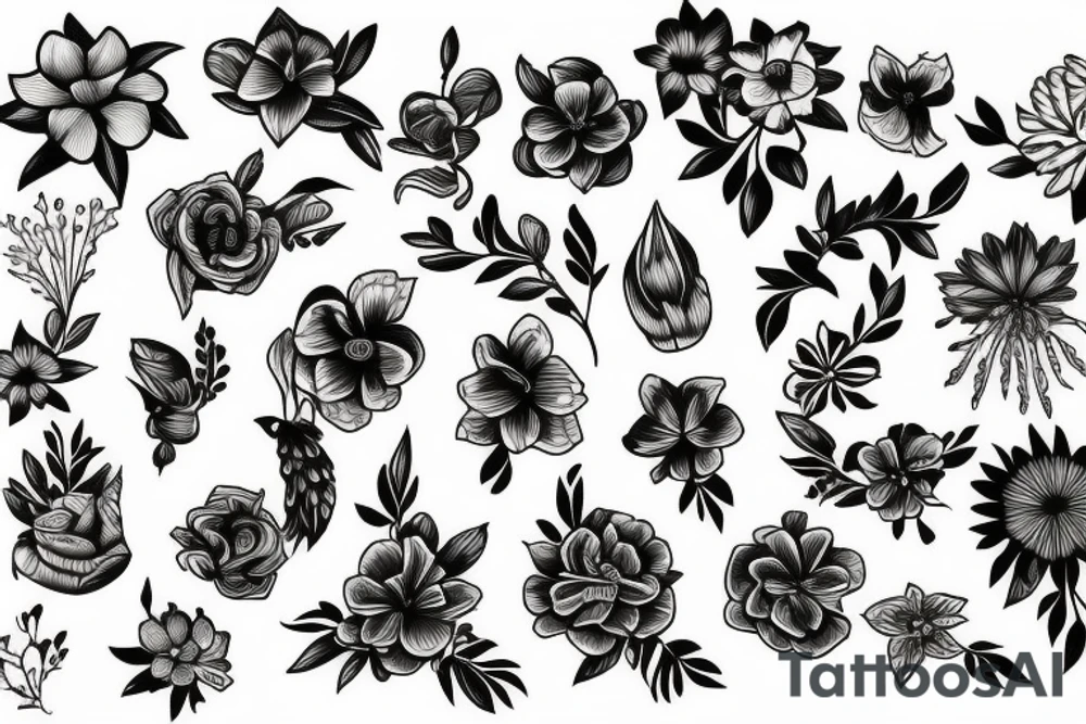 fleurs de Tahiti tattoo idea