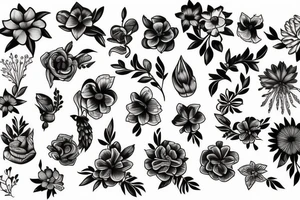fleurs de Tahiti tattoo idea