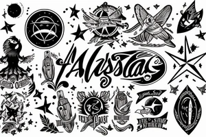 the saying "ad astra per aspera" tattoo idea