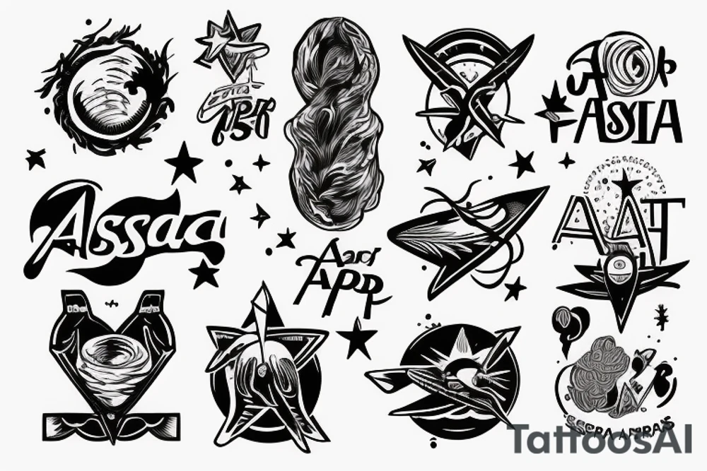 the saying "ad astra per aspera" tattoo idea
