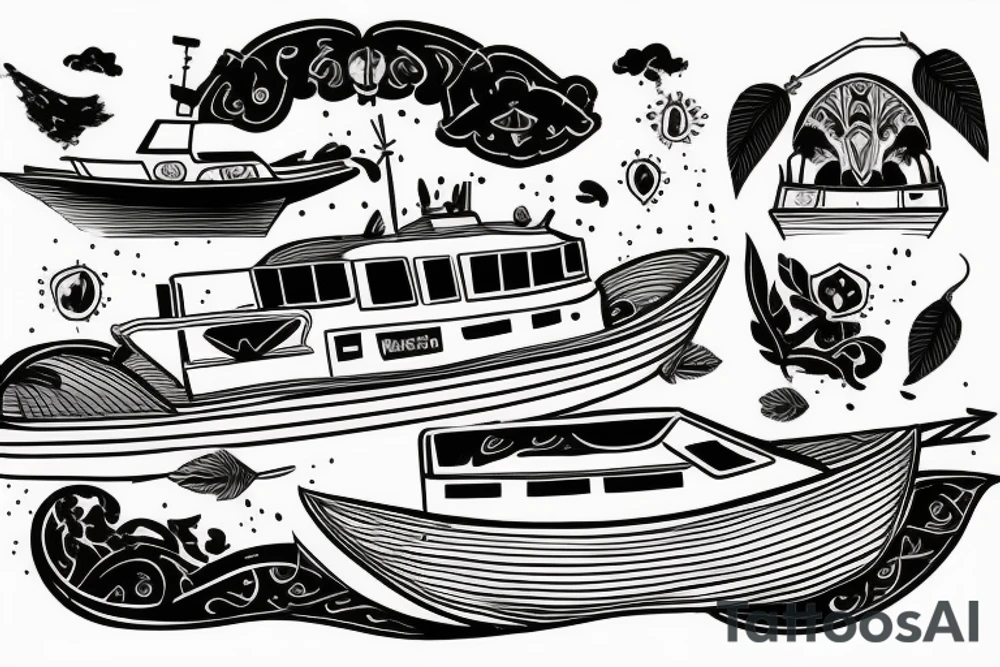 Boat with GPF in it tattoo idea