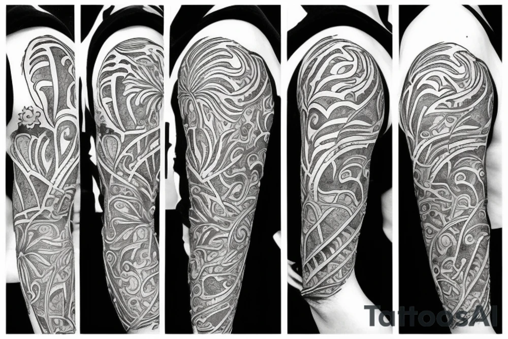 t-rex, flower, in arm tattoo idea