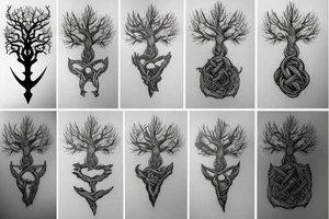 viking tree tattoo idea