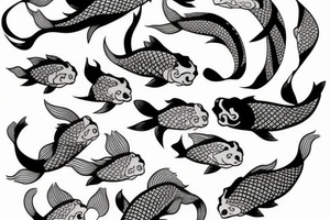 Koi shoulder tattoo idea