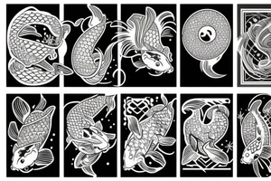 Koi shoulder tattoo idea