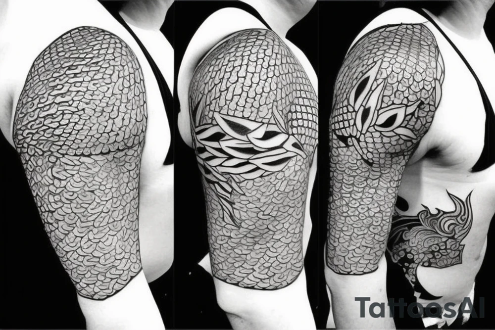 Koi shoulder tattoo idea
